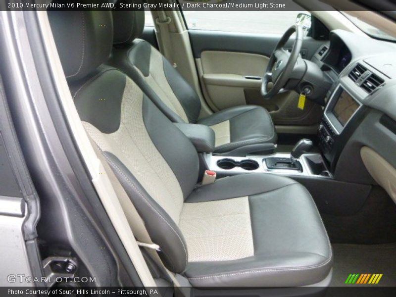 Sterling Gray Metallic / Dark Charcoal/Medium Light Stone 2010 Mercury Milan V6 Premier AWD