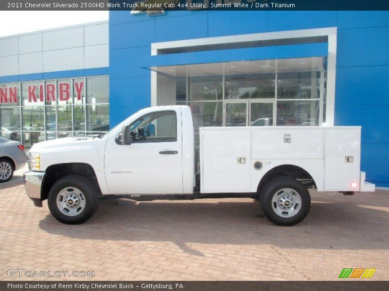 Summit White / Dark Titanium 2013 Chevrolet Silverado 2500HD Work Truck Regular Cab 4x4 Utility