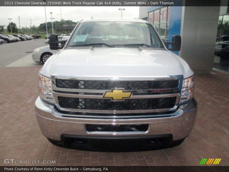 Summit White / Dark Titanium 2013 Chevrolet Silverado 2500HD Work Truck Regular Cab 4x4 Utility