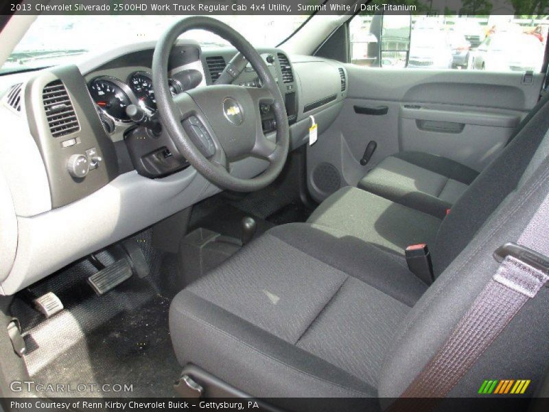 Summit White / Dark Titanium 2013 Chevrolet Silverado 2500HD Work Truck Regular Cab 4x4 Utility