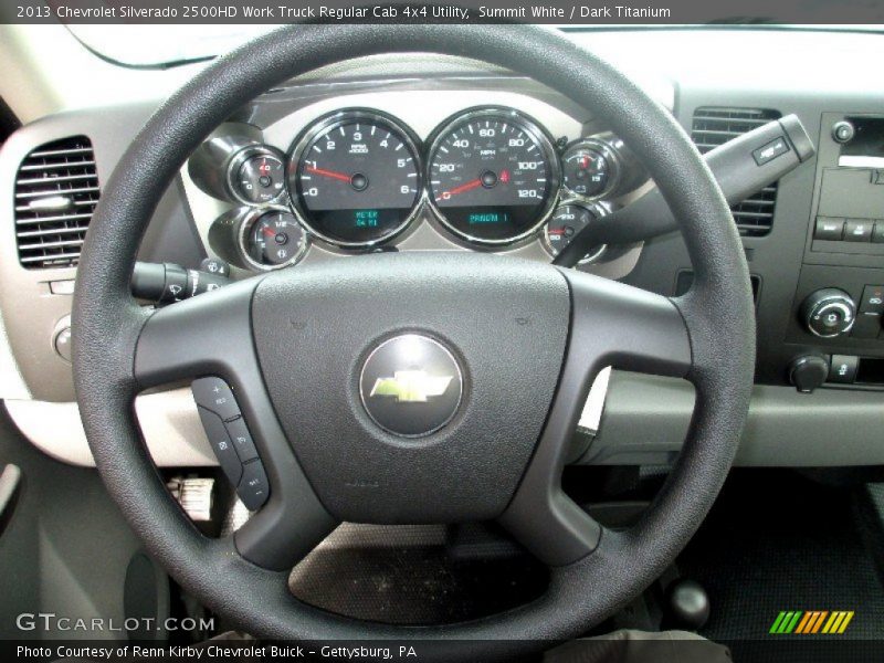 Summit White / Dark Titanium 2013 Chevrolet Silverado 2500HD Work Truck Regular Cab 4x4 Utility