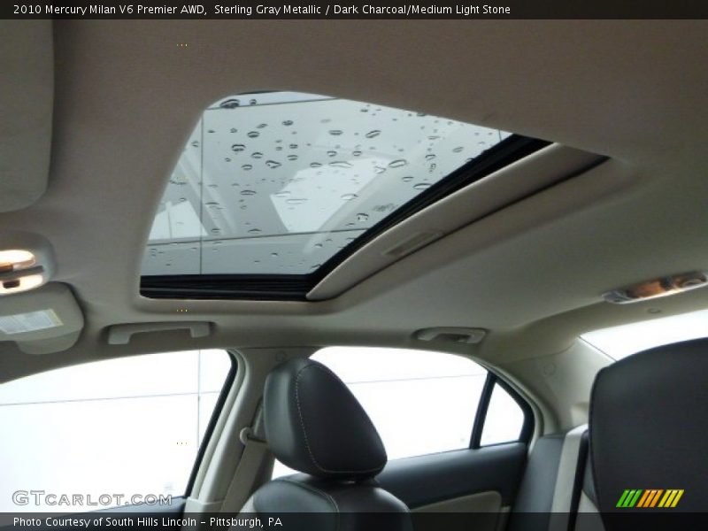 Sterling Gray Metallic / Dark Charcoal/Medium Light Stone 2010 Mercury Milan V6 Premier AWD