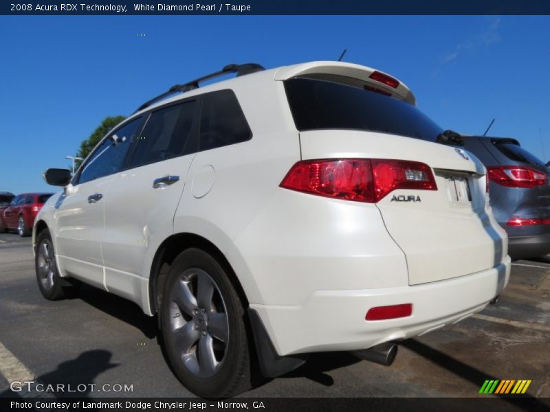 White Diamond Pearl / Taupe 2008 Acura RDX Technology