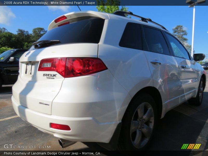 White Diamond Pearl / Taupe 2008 Acura RDX Technology