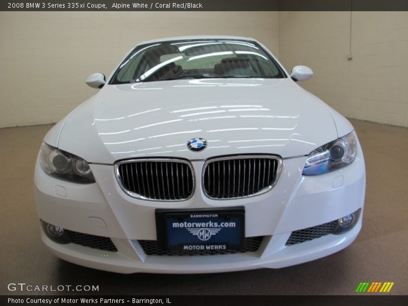Alpine White / Coral Red/Black 2008 BMW 3 Series 335xi Coupe