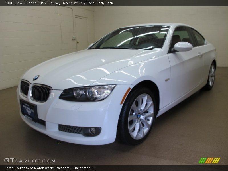 Alpine White / Coral Red/Black 2008 BMW 3 Series 335xi Coupe