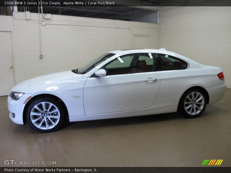 Alpine White / Coral Red/Black 2008 BMW 3 Series 335xi Coupe