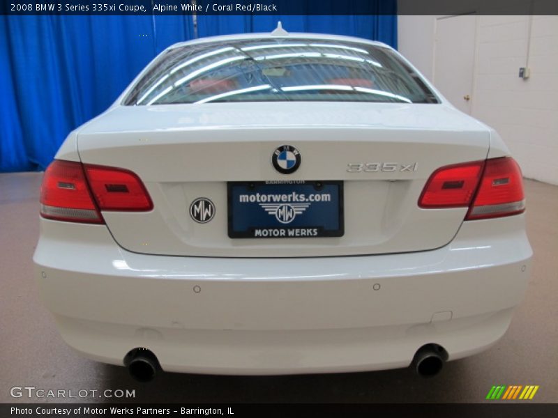 Alpine White / Coral Red/Black 2008 BMW 3 Series 335xi Coupe