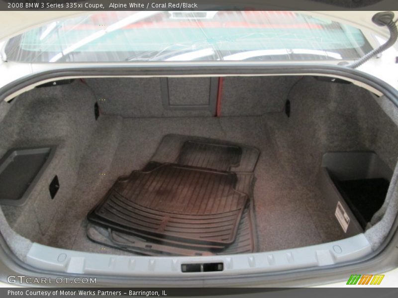 Alpine White / Coral Red/Black 2008 BMW 3 Series 335xi Coupe