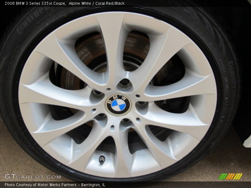 Alpine White / Coral Red/Black 2008 BMW 3 Series 335xi Coupe