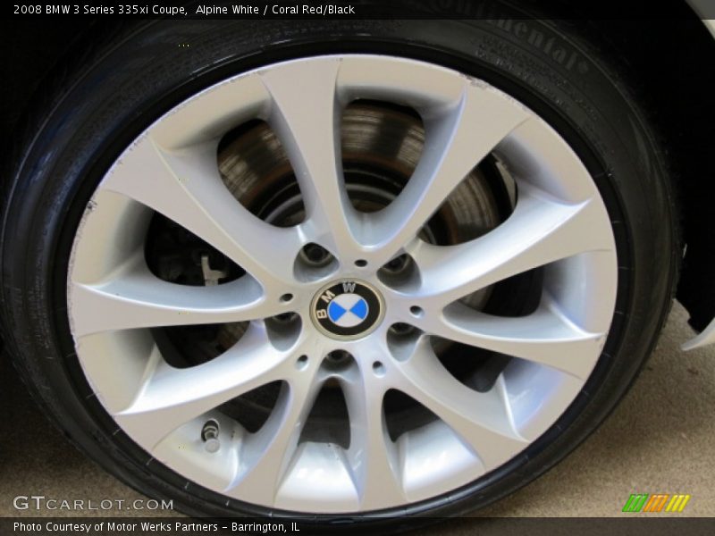 Alpine White / Coral Red/Black 2008 BMW 3 Series 335xi Coupe