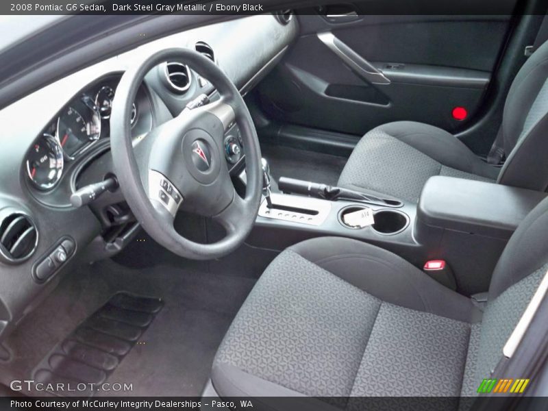 Dark Steel Gray Metallic / Ebony Black 2008 Pontiac G6 Sedan
