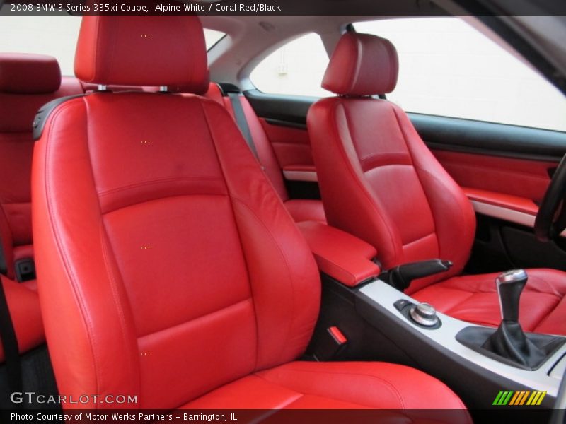 Alpine White / Coral Red/Black 2008 BMW 3 Series 335xi Coupe