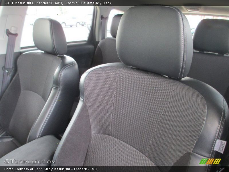 Cosmic Blue Metallic / Black 2011 Mitsubishi Outlander SE AWD