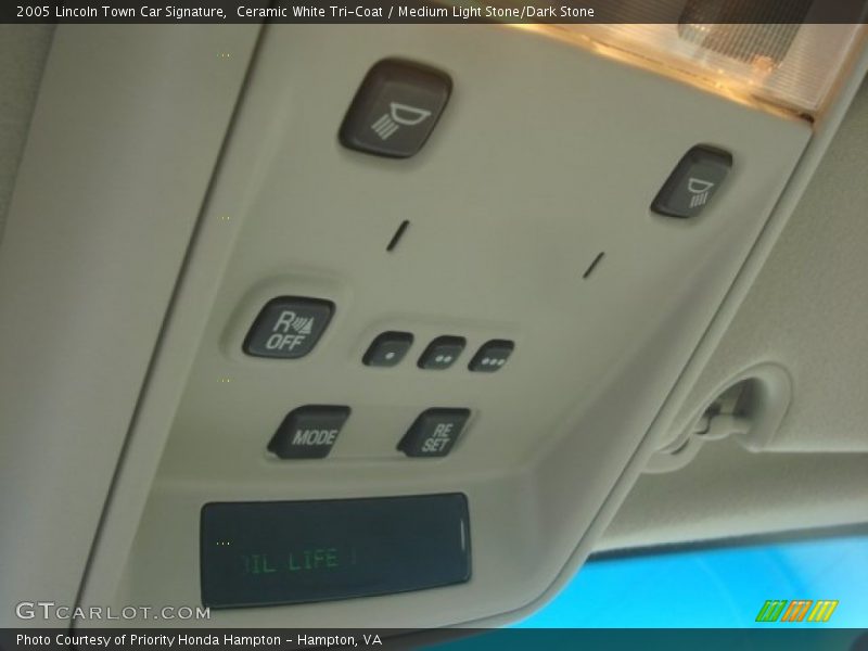 Ceramic White Tri-Coat / Medium Light Stone/Dark Stone 2005 Lincoln Town Car Signature
