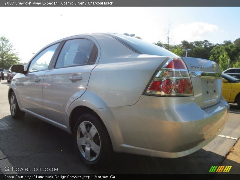 Cosmic Silver / Charcoal Black 2007 Chevrolet Aveo LS Sedan