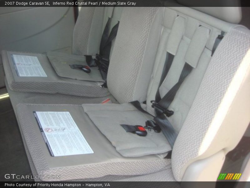 Inferno Red Crystal Pearl / Medium Slate Gray 2007 Dodge Caravan SE