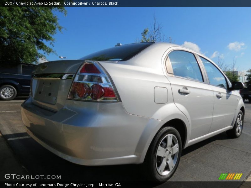 Cosmic Silver / Charcoal Black 2007 Chevrolet Aveo LS Sedan