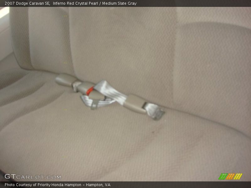 Inferno Red Crystal Pearl / Medium Slate Gray 2007 Dodge Caravan SE