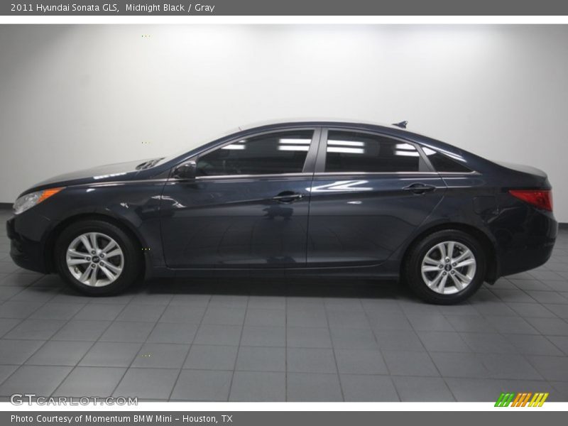 Midnight Black / Gray 2011 Hyundai Sonata GLS