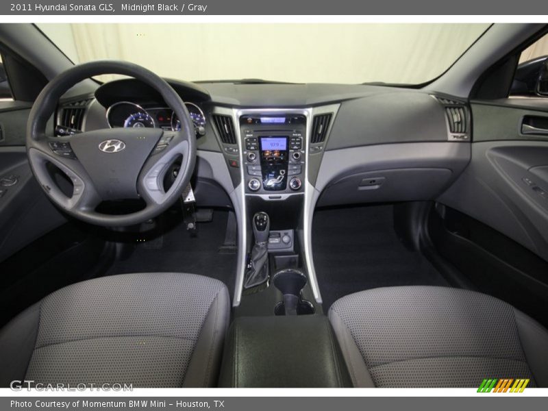 Midnight Black / Gray 2011 Hyundai Sonata GLS