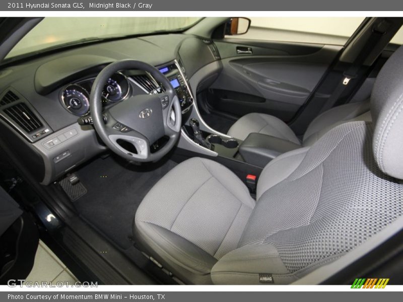 Midnight Black / Gray 2011 Hyundai Sonata GLS