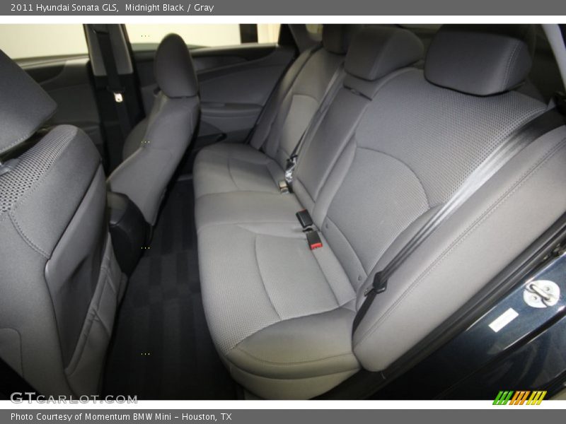 Midnight Black / Gray 2011 Hyundai Sonata GLS