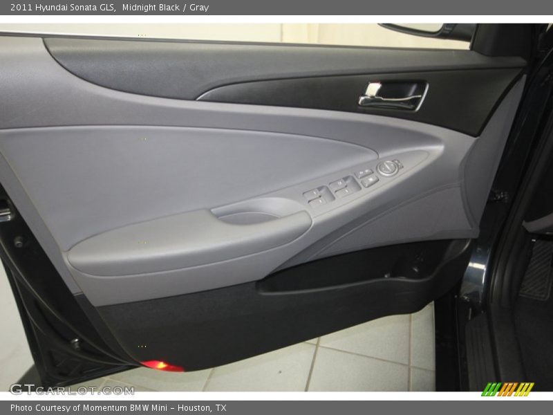 Midnight Black / Gray 2011 Hyundai Sonata GLS