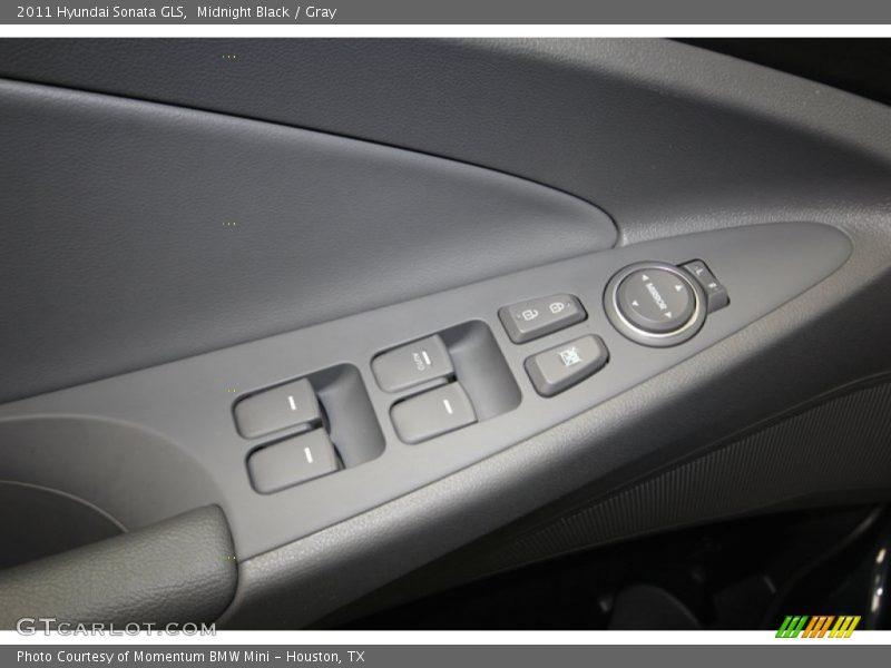 Midnight Black / Gray 2011 Hyundai Sonata GLS