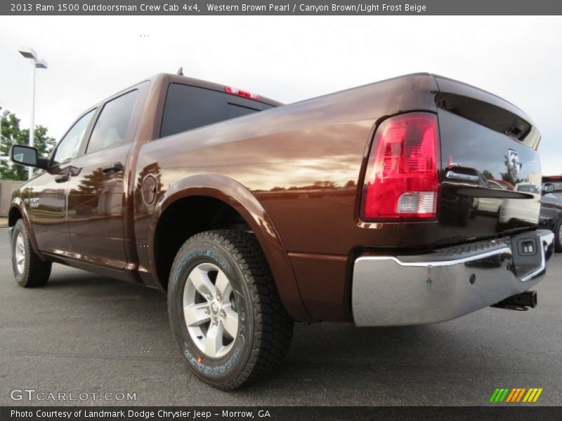 Western Brown Pearl / Canyon Brown/Light Frost Beige 2013 Ram 1500 Outdoorsman Crew Cab 4x4