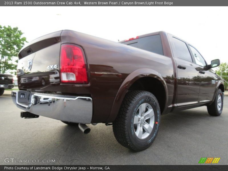 Western Brown Pearl / Canyon Brown/Light Frost Beige 2013 Ram 1500 Outdoorsman Crew Cab 4x4