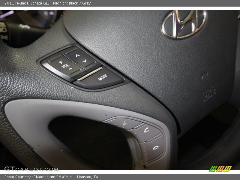 Midnight Black / Gray 2011 Hyundai Sonata GLS