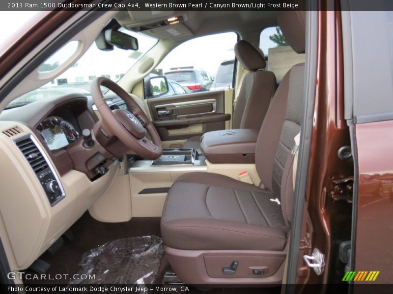 Western Brown Pearl / Canyon Brown/Light Frost Beige 2013 Ram 1500 Outdoorsman Crew Cab 4x4