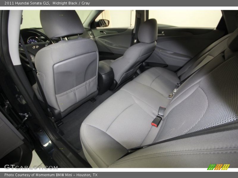 Midnight Black / Gray 2011 Hyundai Sonata GLS