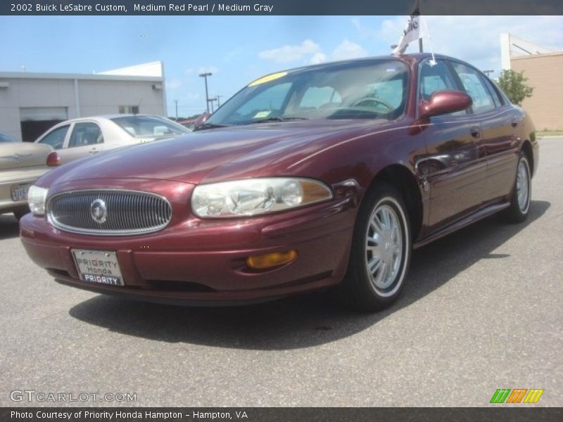 Medium Red Pearl / Medium Gray 2002 Buick LeSabre Custom