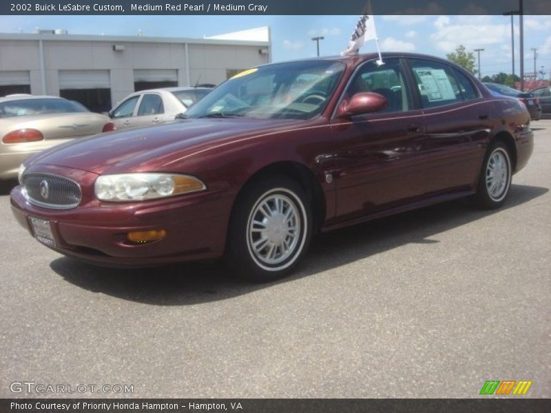 Medium Red Pearl / Medium Gray 2002 Buick LeSabre Custom