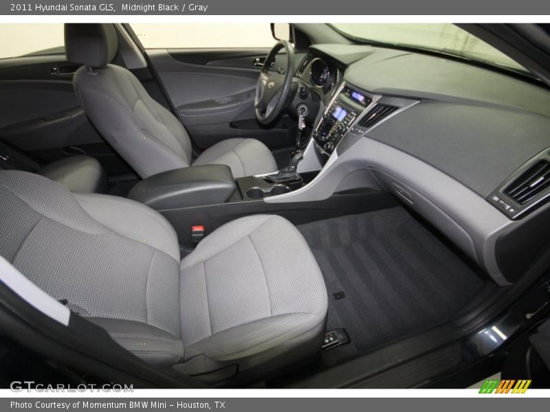 Midnight Black / Gray 2011 Hyundai Sonata GLS