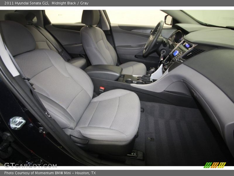 Midnight Black / Gray 2011 Hyundai Sonata GLS