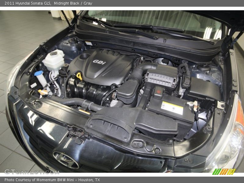Midnight Black / Gray 2011 Hyundai Sonata GLS