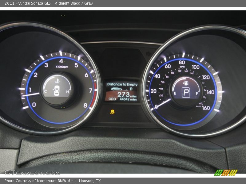 Midnight Black / Gray 2011 Hyundai Sonata GLS