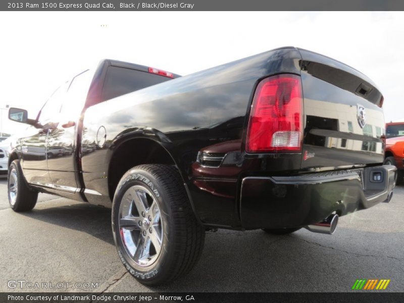 Black / Black/Diesel Gray 2013 Ram 1500 Express Quad Cab