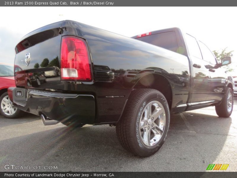 Black / Black/Diesel Gray 2013 Ram 1500 Express Quad Cab