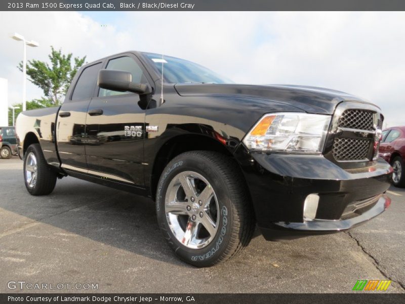 Black / Black/Diesel Gray 2013 Ram 1500 Express Quad Cab