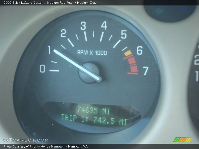 Medium Red Pearl / Medium Gray 2002 Buick LeSabre Custom