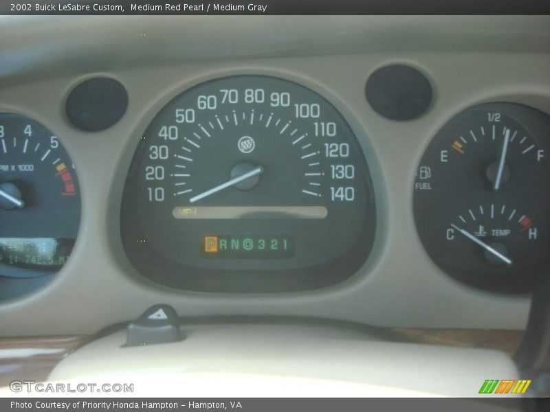 Medium Red Pearl / Medium Gray 2002 Buick LeSabre Custom