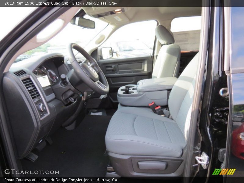 Black / Black/Diesel Gray 2013 Ram 1500 Express Quad Cab