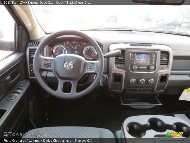 Black / Black/Diesel Gray 2013 Ram 1500 Express Quad Cab