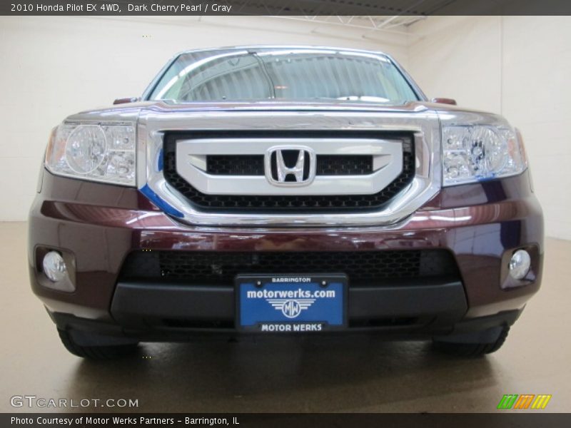 Dark Cherry Pearl / Gray 2010 Honda Pilot EX 4WD