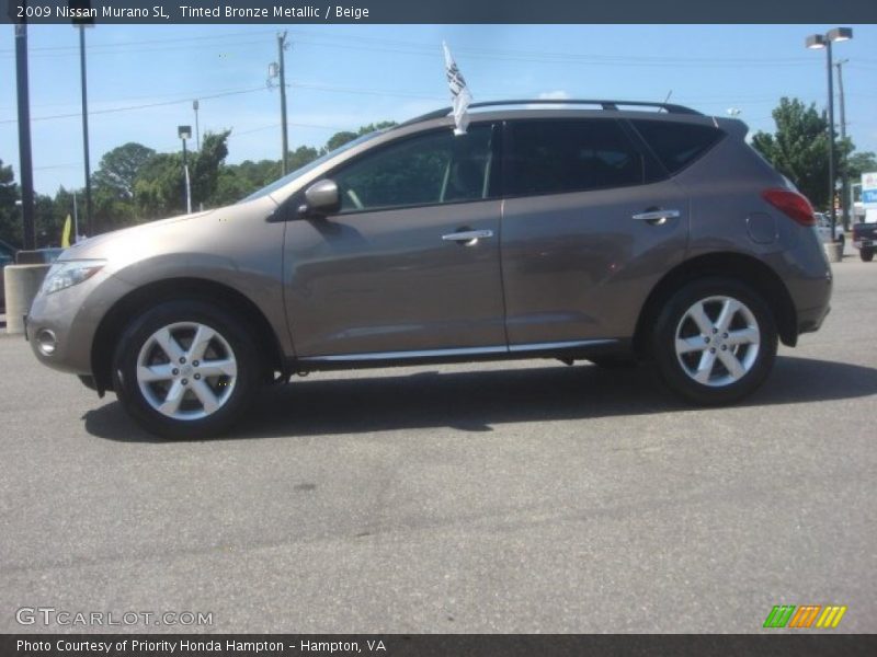 Tinted Bronze Metallic / Beige 2009 Nissan Murano SL