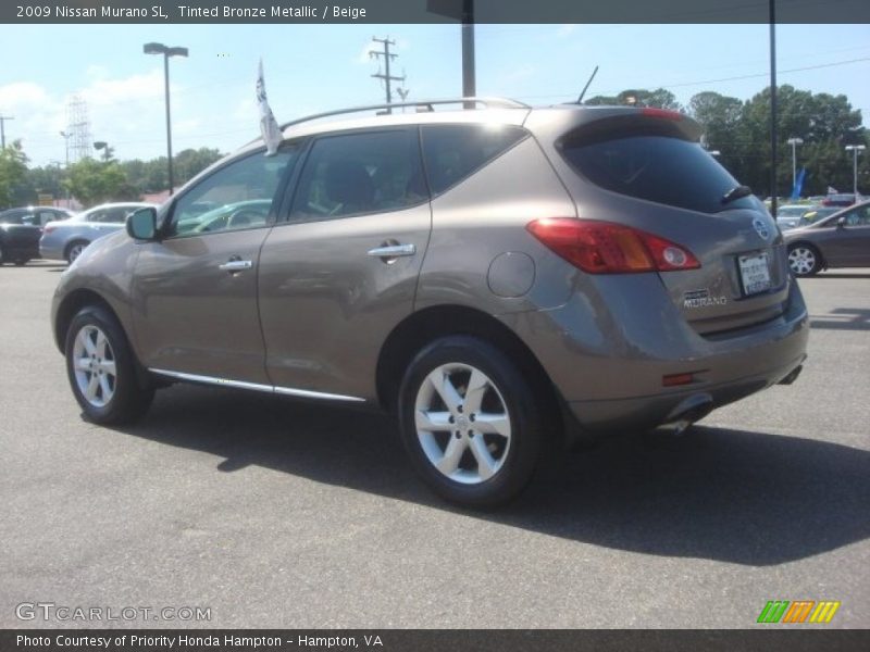 Tinted Bronze Metallic / Beige 2009 Nissan Murano SL